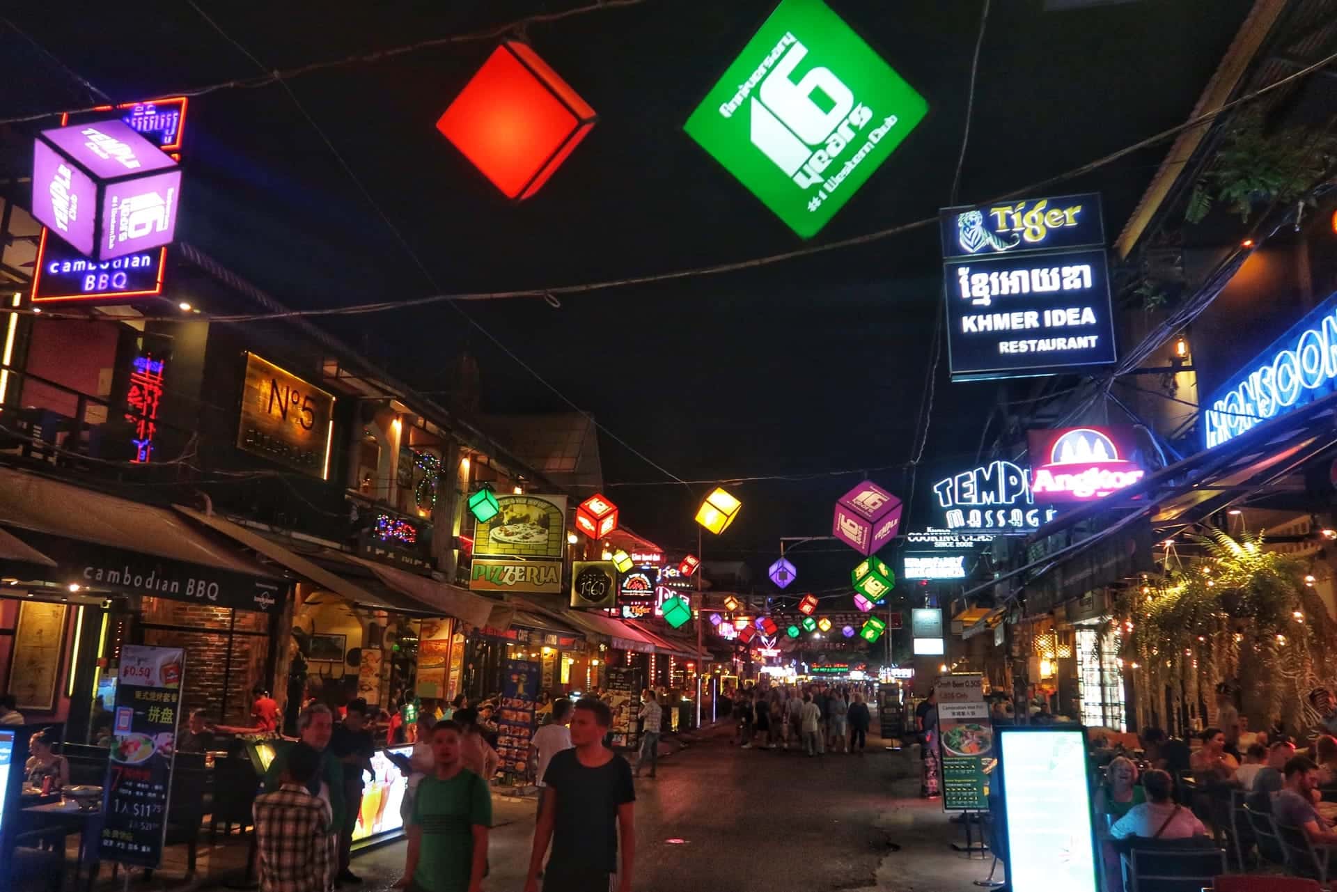 Pub street i Siem Reap